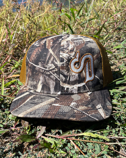 Camo Logo front trucker cap #6