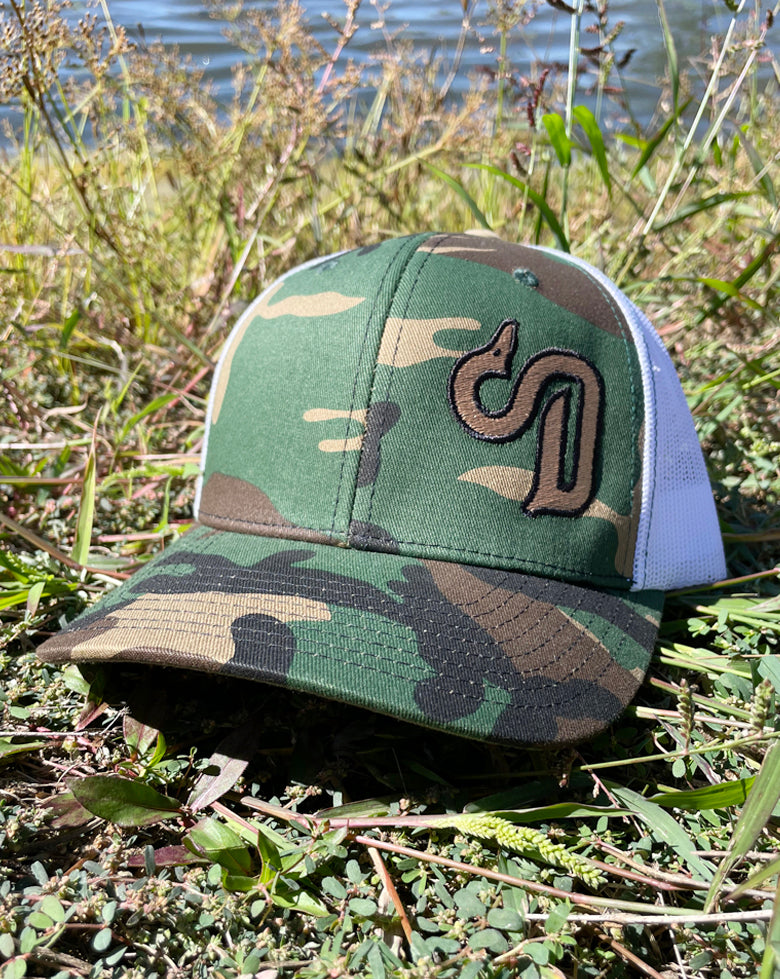 Camo Logo front trucker cap #8